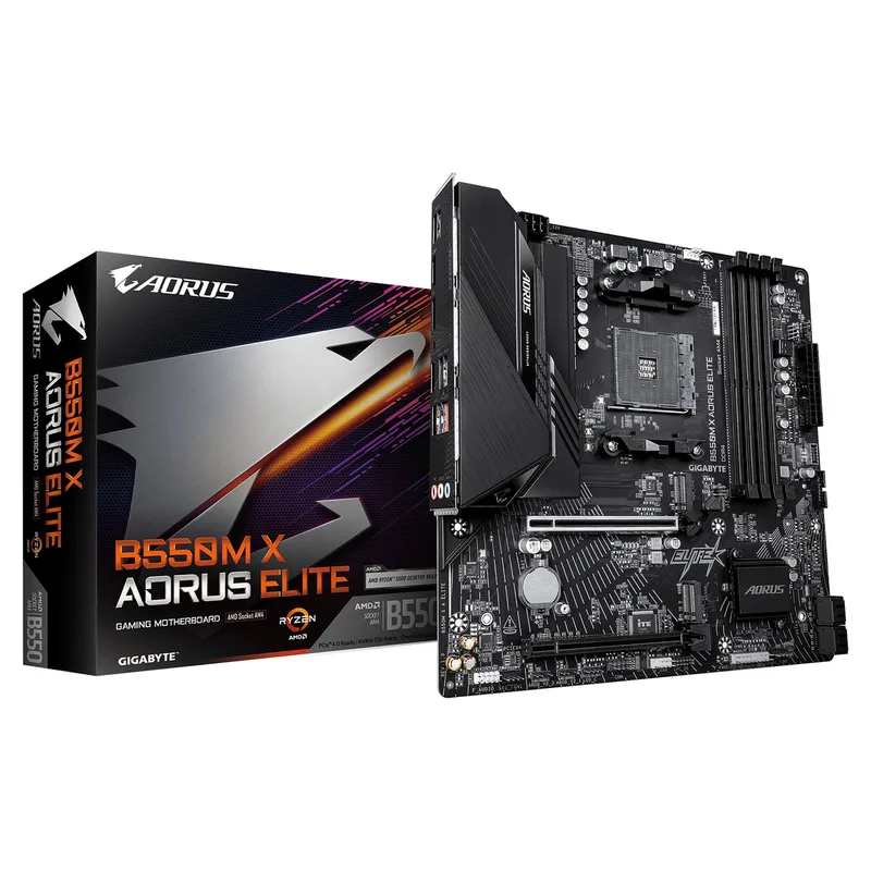 B550M X AORUS ELITE AM4 4xDDR4 HDMI DP 2xM.2 by Gigabyte – cover