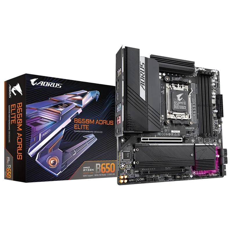 B650M AORUS ELITE (B650,AM5,mATX,DDR5) van Gigabyte – cover
