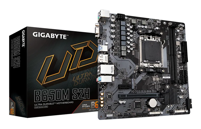 B650M S2H moederbord AMD B650 Socket AM5 micro ATX de Gigabyte – jaquette