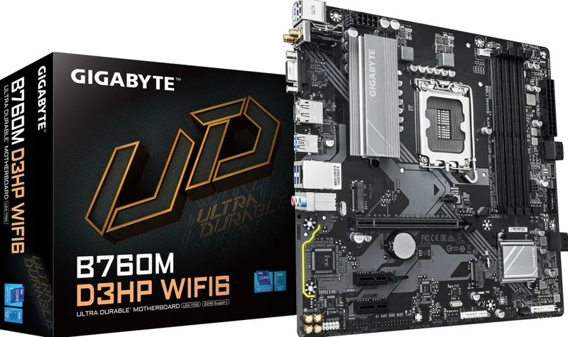 B760M D3HP WIFI6 - Moederbord by Gigabyte – cover