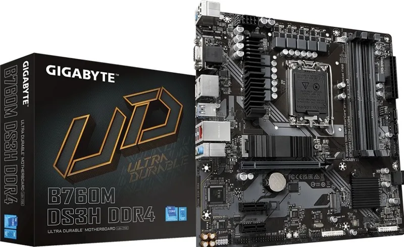 B760M DS3H DDR4 - Moederbord de Gigabyte – jaquette