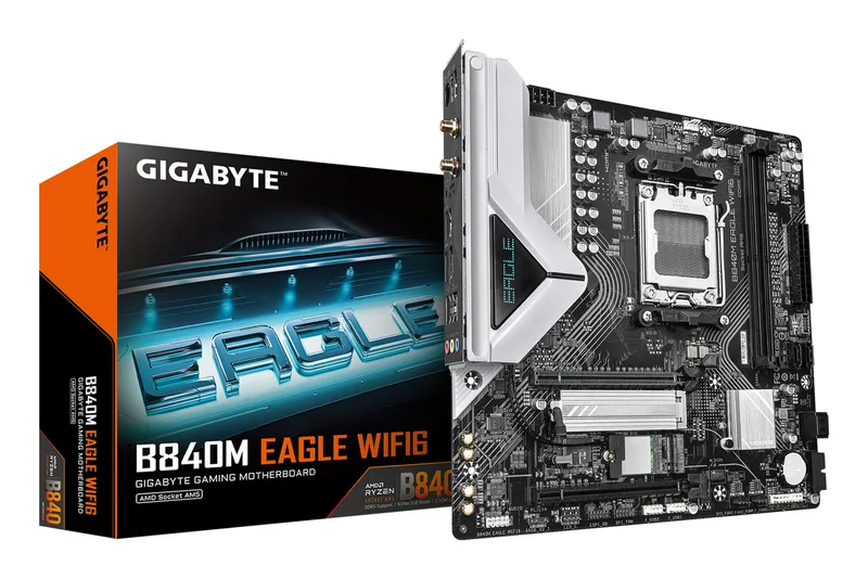 B840M EAGLE WIFI6 moederbord AMD B840 Socket AM5 micro ATX van Gigabyte – cover