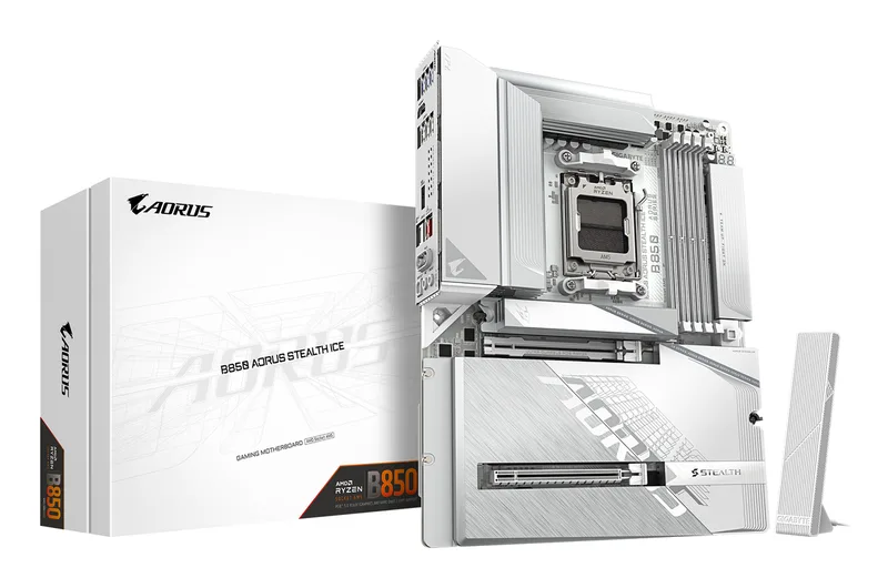 B850 AORUS Stealth Ice - moederbord by Gigabyte – cover
