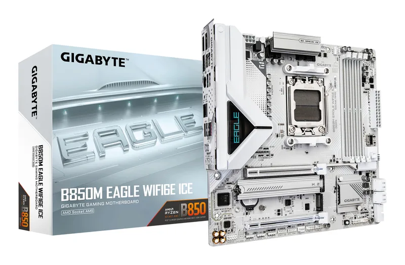 B850M EAGLE WIFI6E ICE - Moederbord by Gigabyte – cover