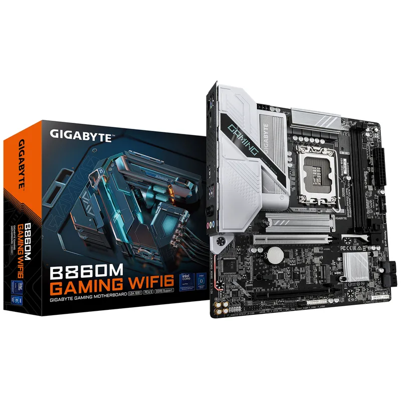 B860M Gaming WIFI6 (B860,S1851,mATX,DDR5 de Gigabyte – jaquette
