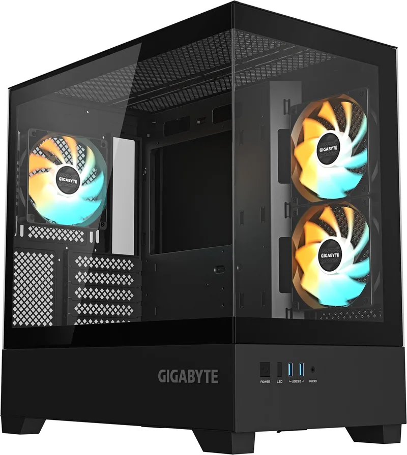 C201 PANORAMIC Midi Tower by Gigabyte, Black – cover
