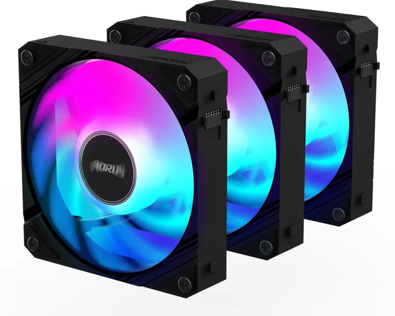 EZ CHAIN FAN 120 ICE Black 3-pack - Ventilator by Gigabyte – cover