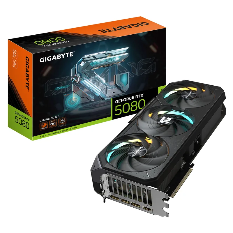 Gaming GeForce RTX 5080 OC - Videokaart van Gigabyte – cover