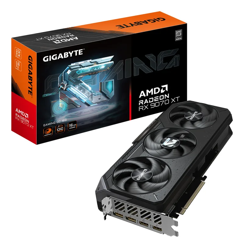 Gaming Radeon RX 9070 XT OC - Videokaart by Gigabyte – cover