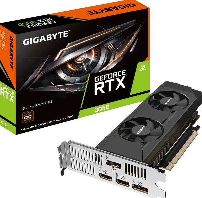 GeForce RTX 3050 OC Low Profile 6G - Videokaart by Gigabyte – cover