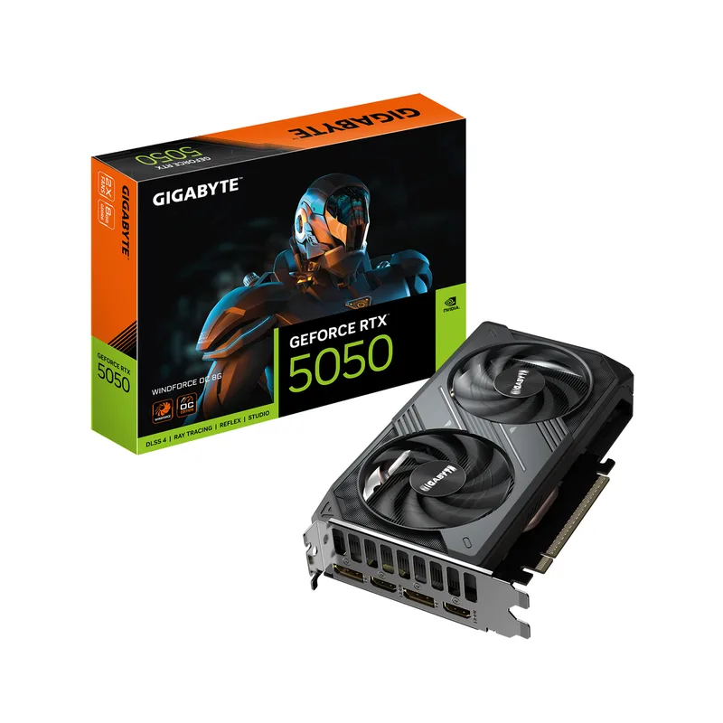 GeForce RTX 5050 WINDFORCE OC 8G - Videokaart by Gigabyte – cover