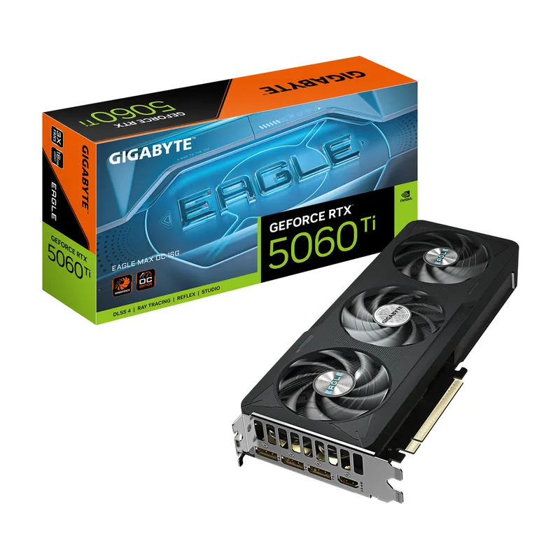GeForce RTX 5060 Ti EAGLE MAX OC 16G - videokaart by Gigabyte – cover