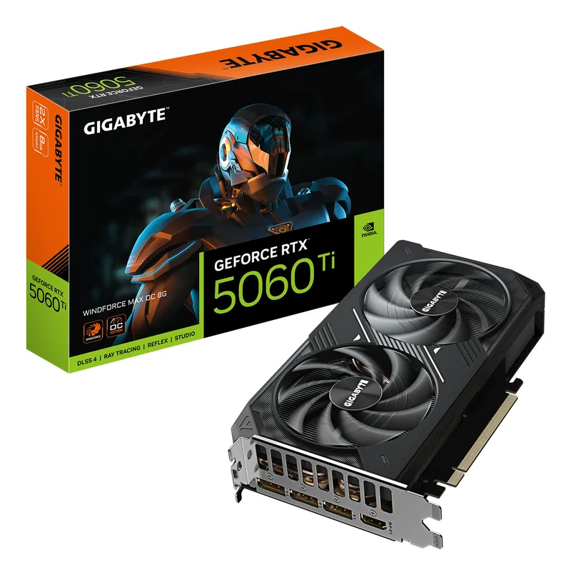 GeForce RTX 5060 Ti EAGLE MAX OC 8G - videokaart by Gigabyte – cover