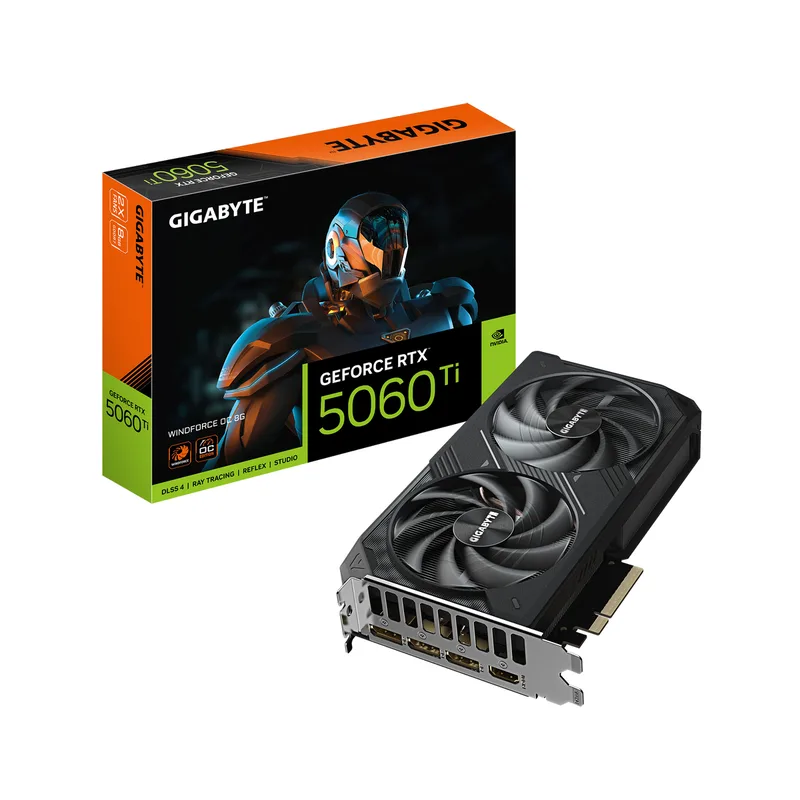 GeForce RTX 5060 Ti WINDFORCE OC 8G NVIDIA 8 GB GDDR7 by Gigabyte – cover