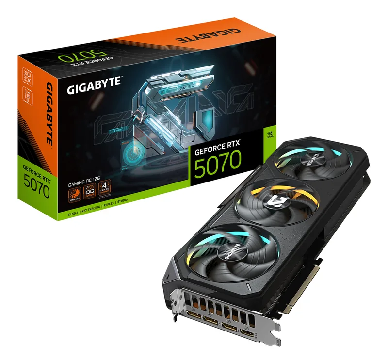 GeForce RTX 5070 GAMING OC 12G NVIDIA 12 GB GDDR7 by Gigabyte – cover
