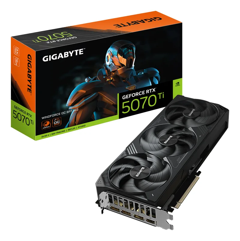 GeForce RTX 5070 Ti WINDFORCE OC SFF 16G NVIDIA 16 GB GDDR7 by Gigabyte – cover
