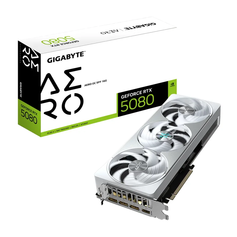 GeForce RTX 5080 AERO OC SFF 16G NVIDIA 16 GB GDDR7 by Gigabyte – cover