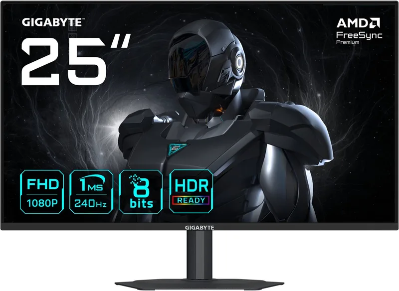 GS25F2A - Full HD IPS Gaming Monitor - 240Hz - 25 Inch van Gigabyte, Zwart – cover