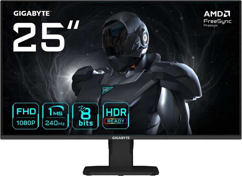 GS25F2A - Full HD IPS Gaming Monitor - 240Hz - 25 Inch van Gigabyte, Zwart – cover