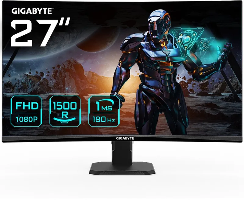 GS27FC - Curved Full HD LCD Gaming Monitor - 180Hz - 27 inch by Gigabyte – cover