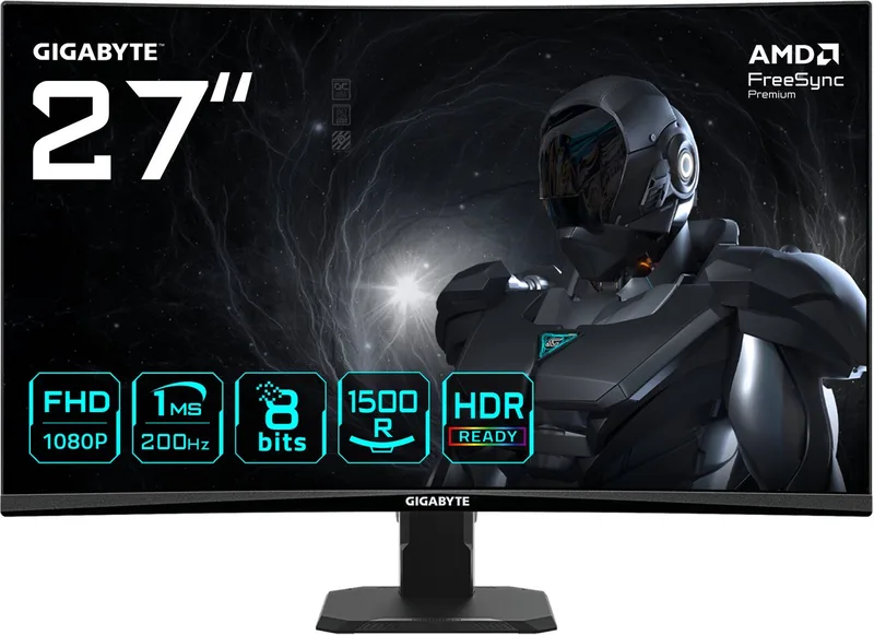 GS27FCA - Full HD VA Gaming Monitor - 200Hz - 27 Inch van Gigabyte, Zwart – cover