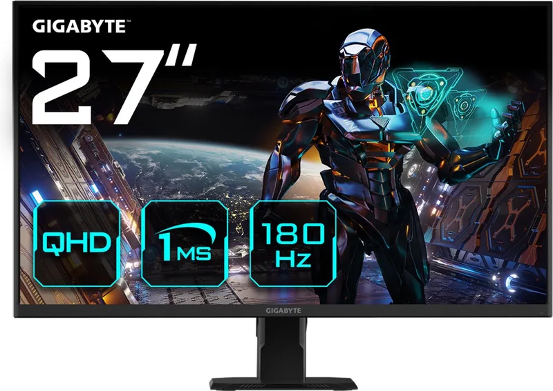 GS27QA - QHD IPS Gaming Monitor - 180hz - 27 inch by Gigabyte – cover