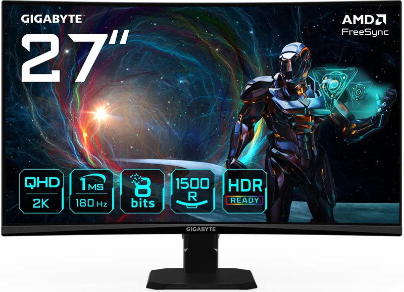 GS27QCA - QHD LED Gaming Monitor - 180hz - 27 inch van Gigabyte – cover