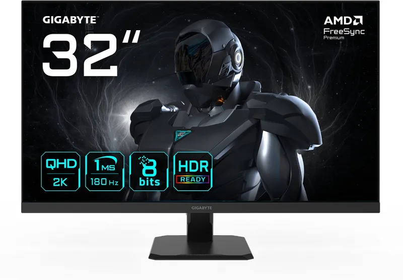 GS32QA - 2K QHD IPS Gaming Monitor - 180Hz - 32 Inch de Gigabyte – jaquette