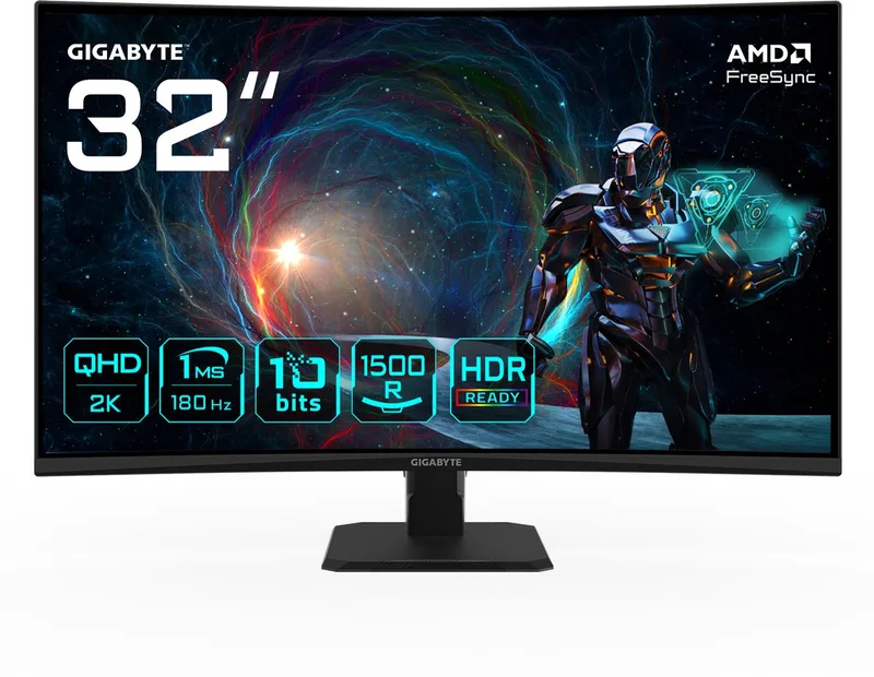 GS32QCA - QHD LED Gaming Monitor - 180hz - 32 inch by Gigabyte – cover