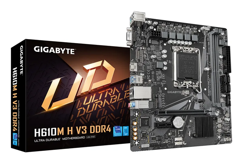 H610M H V3 DDR4 moederbord Intel H610 Express LGA 1700 micro ATX by Gigabyte – cover