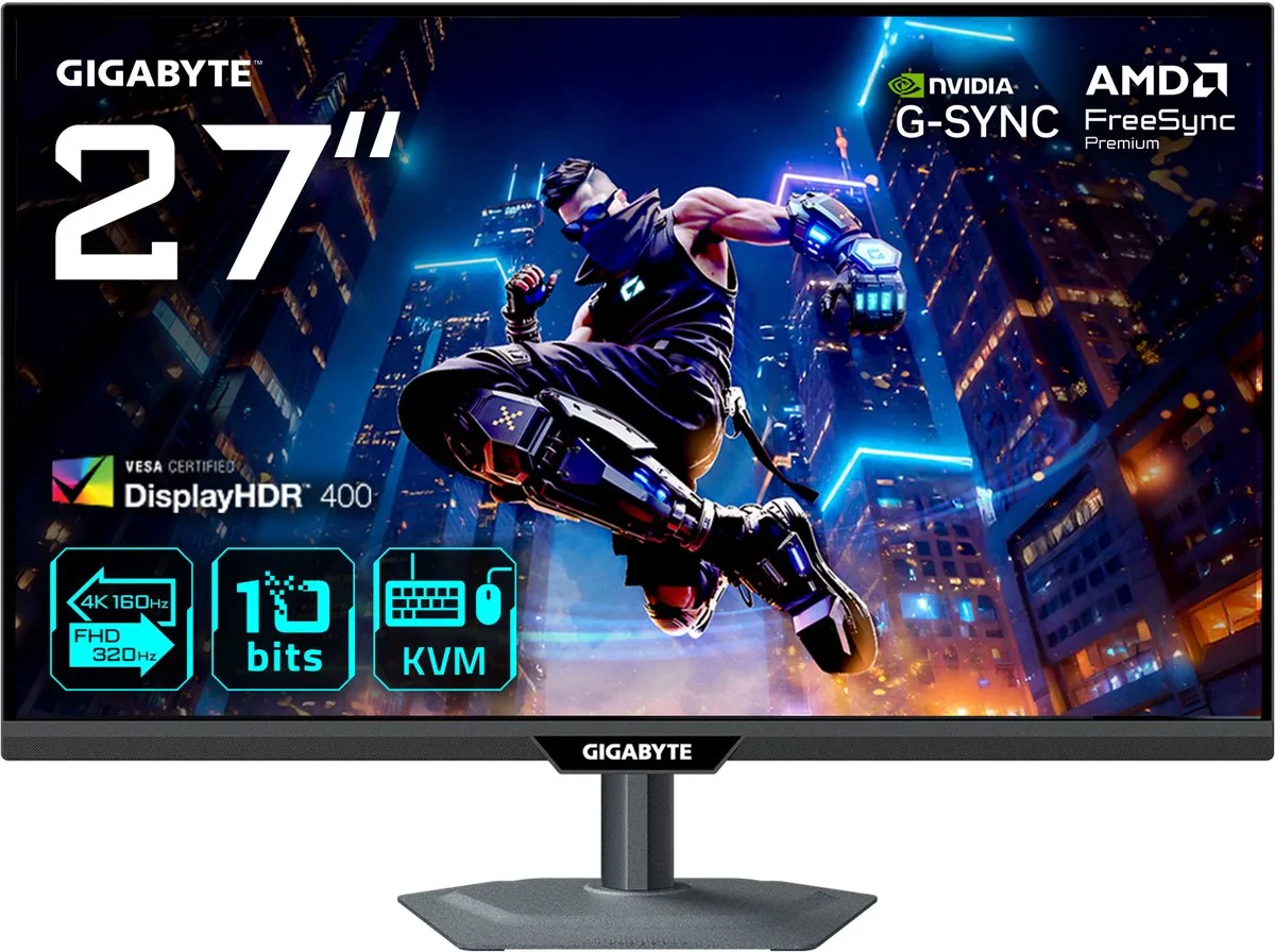 M27UP 27 4K Ultra HD 160Hz IPS Gaming monitor by Gigabyte – cover