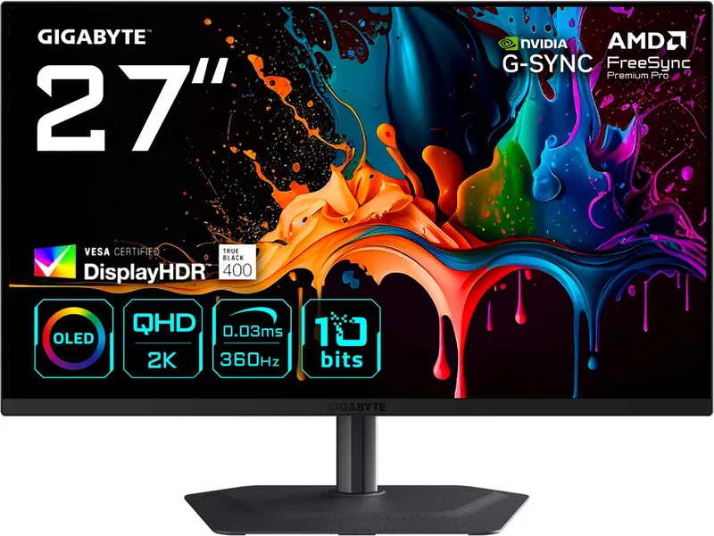 MO27Q3 - 2K QHD QD-OLED Gaming Monitor - 360Hz - 27 Inch by Gigabyte – cover