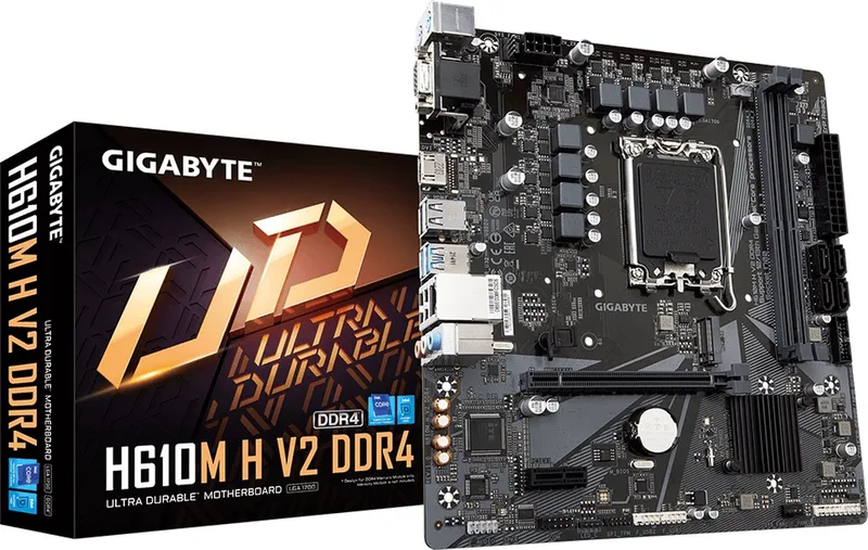 Motherboard Gigabyte H610M H V2 DDR4 (rev. 1.0) LGA 1700 Intel by Gigabyte – cover