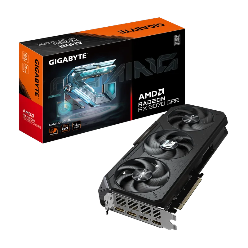 Radeon RX 9070 GRE Gaming OC 12G - Videokaart by Gigabyte – cover