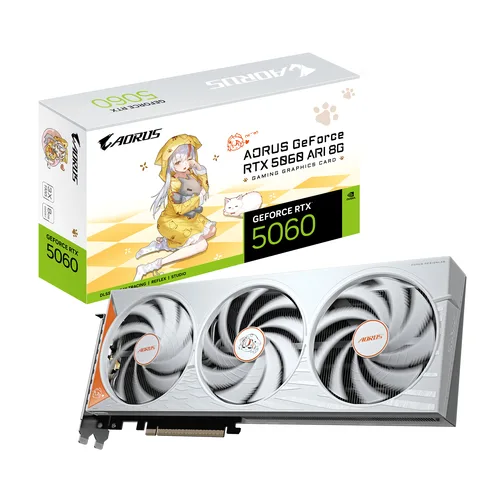 RTX5060 AORUS ARI 8GB GDDR7 HDMI 3xDP by Gigabyte – cover