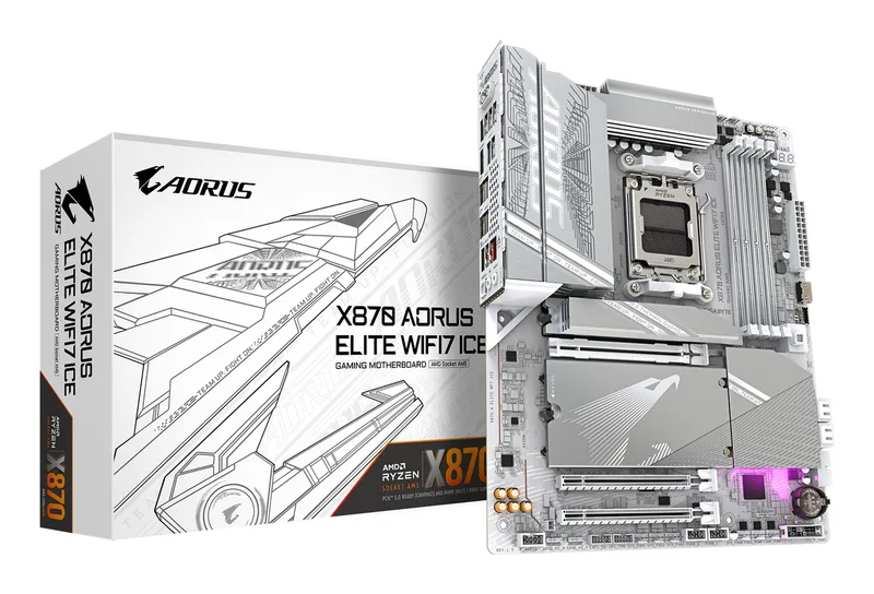 X870 AORUS ELITE WIFI7 ICE - Moederbord van Gigabyte – cover