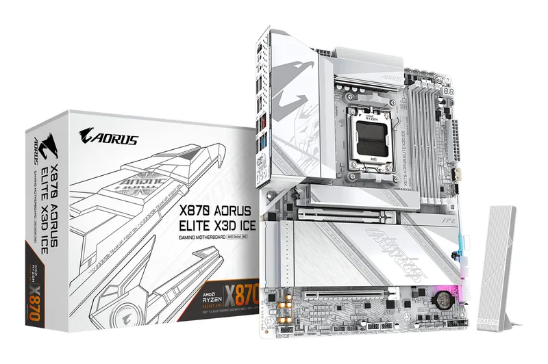 X870 AORUS ELITE X3D ICE - Moederbord van Gigabyte – cover