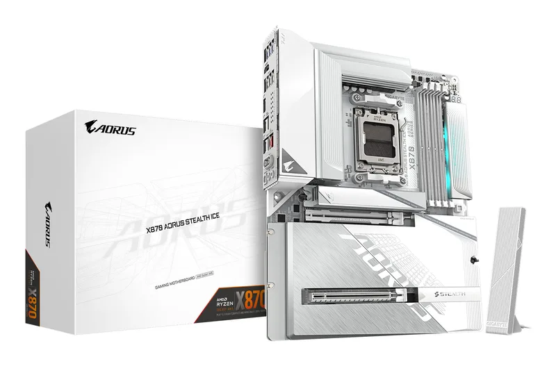 X870 AORUS STEALTH ICE - Moederbord by Gigabyte – cover