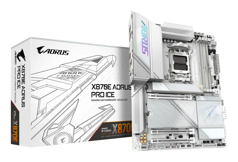 X870E AORUS PRO ICE moederbord AMD X870E Socket AM5 ATX van Gigabyte – cover