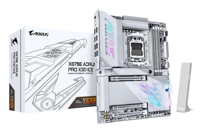 X870E AORUS PRO X3D ICE - Moederbord by Gigabyte – cover