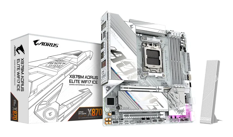X870M AORUS ELITE WIFI7 ICE (X870,AM5,ATX,DD by Gigabyte – cover