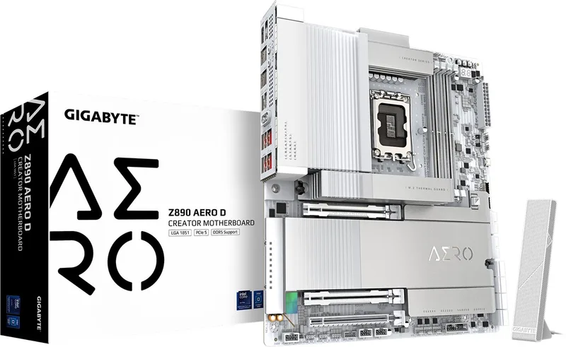 Z890 AERO D moederbord Intel Z890 LGA 1851 (Socket V1) Verlengd ATX by Gigabyte – cover