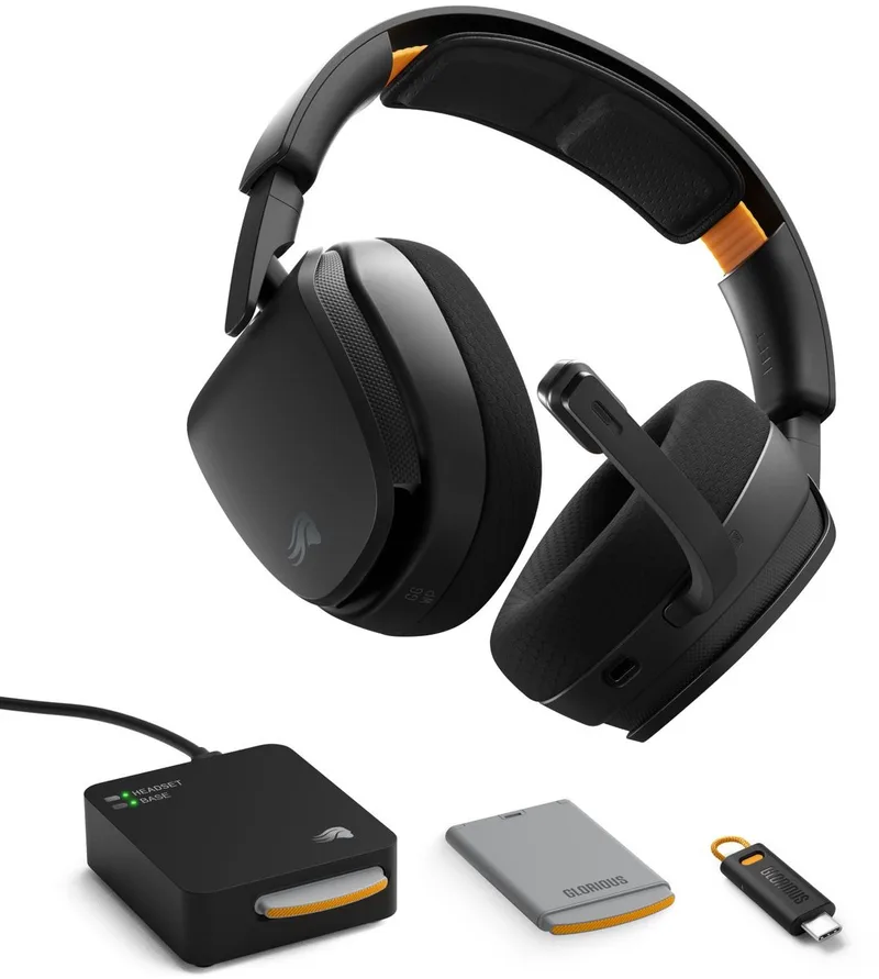 GHS InfinitePlay Headset - Draadloos - Gaming - Over-ear - Multiplatform van Glorious, Zwart – cover