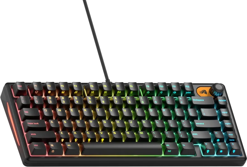 GMBK Gaming Toetsenbord - Bedraad - 75% - RGB - US Qwerty van Glorious, Zwart, US – cover