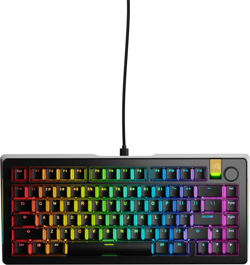 GMMK 3 PRO HE Magnetisch Toetsenbord - Bedraad - Gaming - 75% - US Qwerty van Glorious, Zwart, US – cover