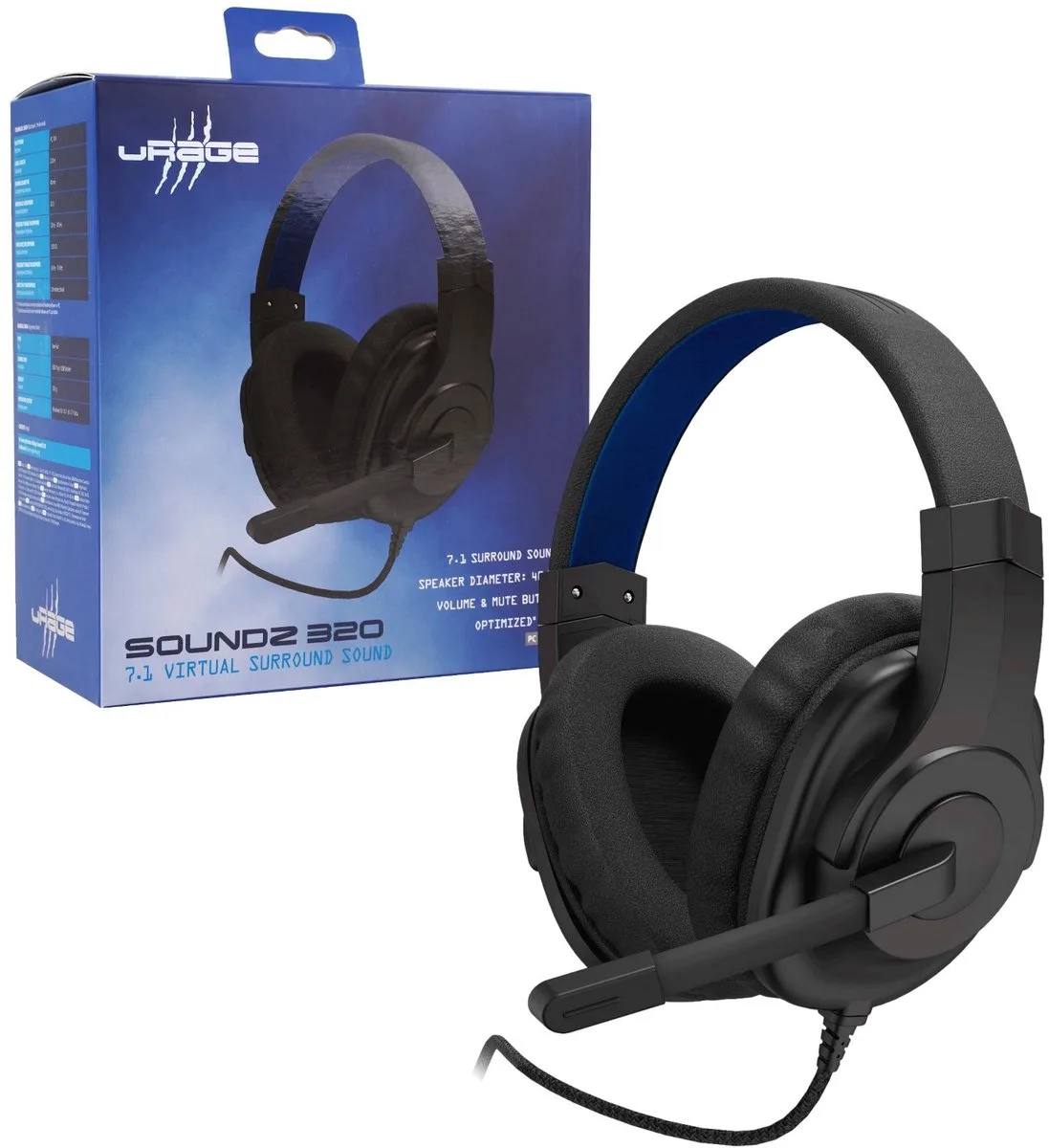 USB-gamingheadset SoundZ 320 7.1 fra Hama, Sort – cover