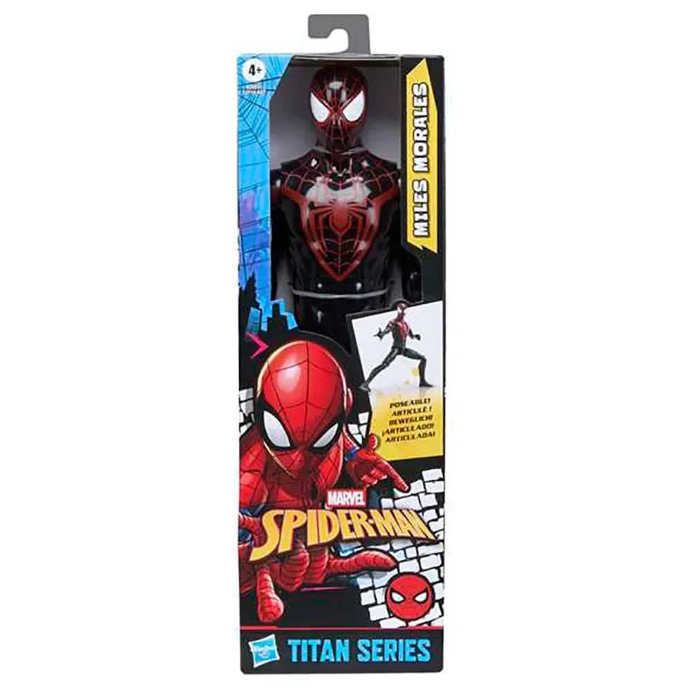 Figurine Spider-man Titan Miles Morales de Hasbro – jaquette