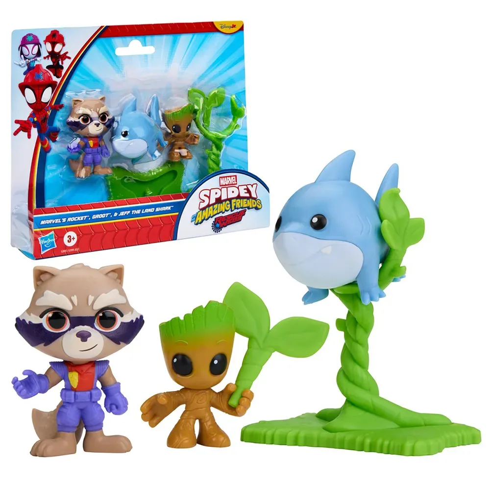 Spidey Rescuewebs Groot Rocket Figurer 2 Enheter från Hasbro – omslag