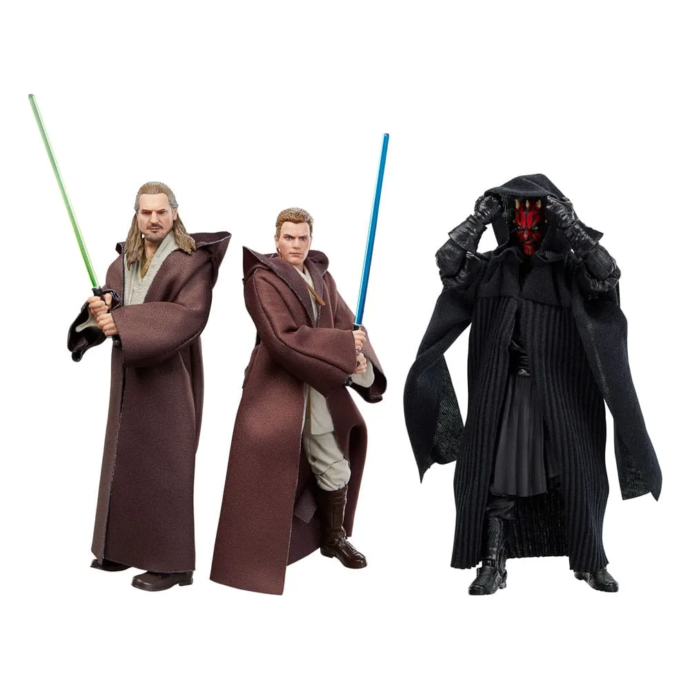 Star Wars 3-Pack Qui-Gon Jinn, Darth Maul, Obi-Wan Kenobi van Hasbro – cover