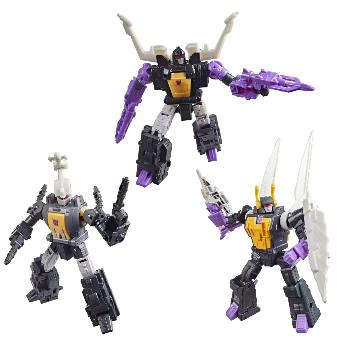 Transformers Bombshell, Shrapnell & Kickback van Hasbro – cover
